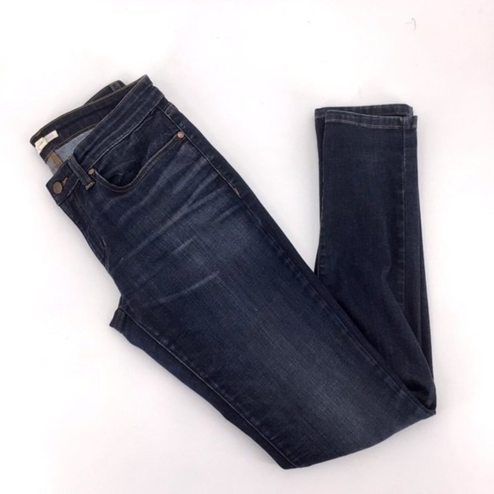 Eileen Fisher System Organic Cotton Dark Wash Skinny Jean Size 6 - Picture 3 of 13